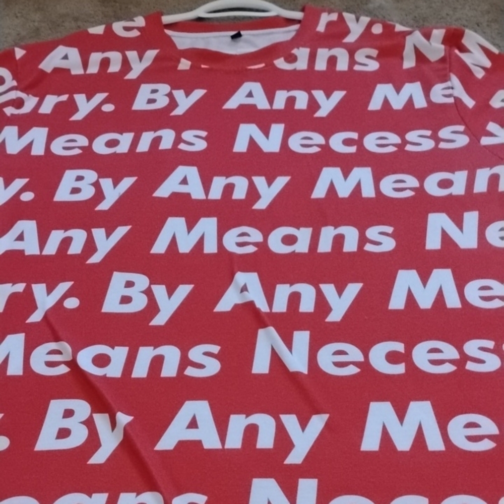 Supreme style 3XL Red 'By Any Means' T-Shirt